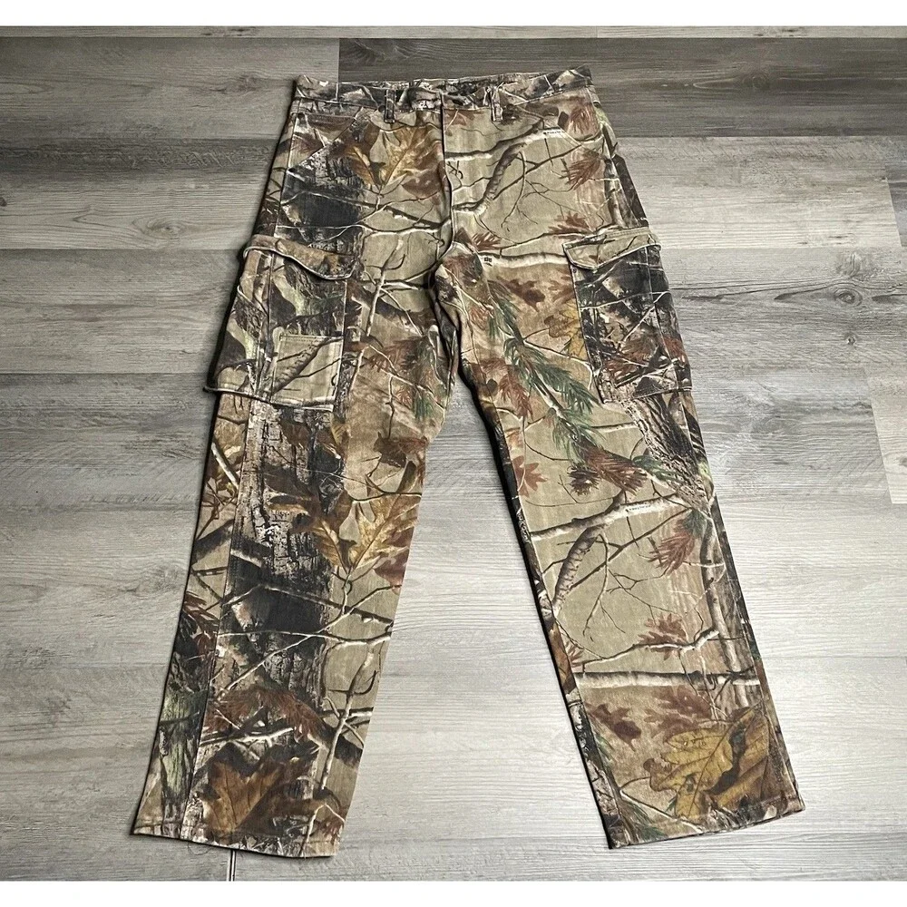 Wrangler Pro Gear Realtree AP Camo Cargo Jeans Hunting Pants PG090AP Men's 34x30